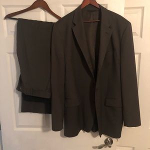 Brown Wool Banana Republic Men’s Suit 46L 36x34 waist.